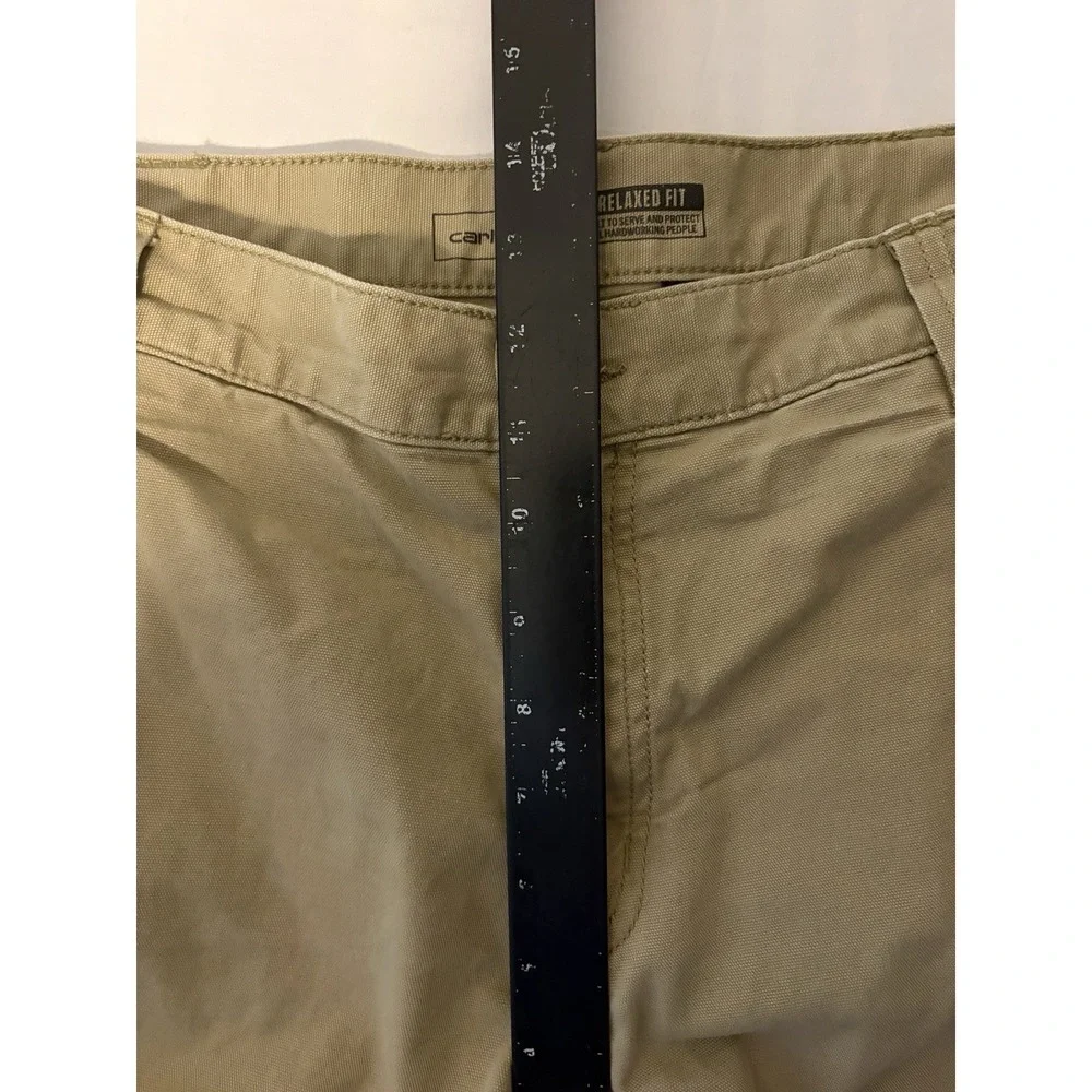 Carhartt Rugged Flex Pants Mens Size 36x32 Beige Relaxed Fit Straight 102291-253